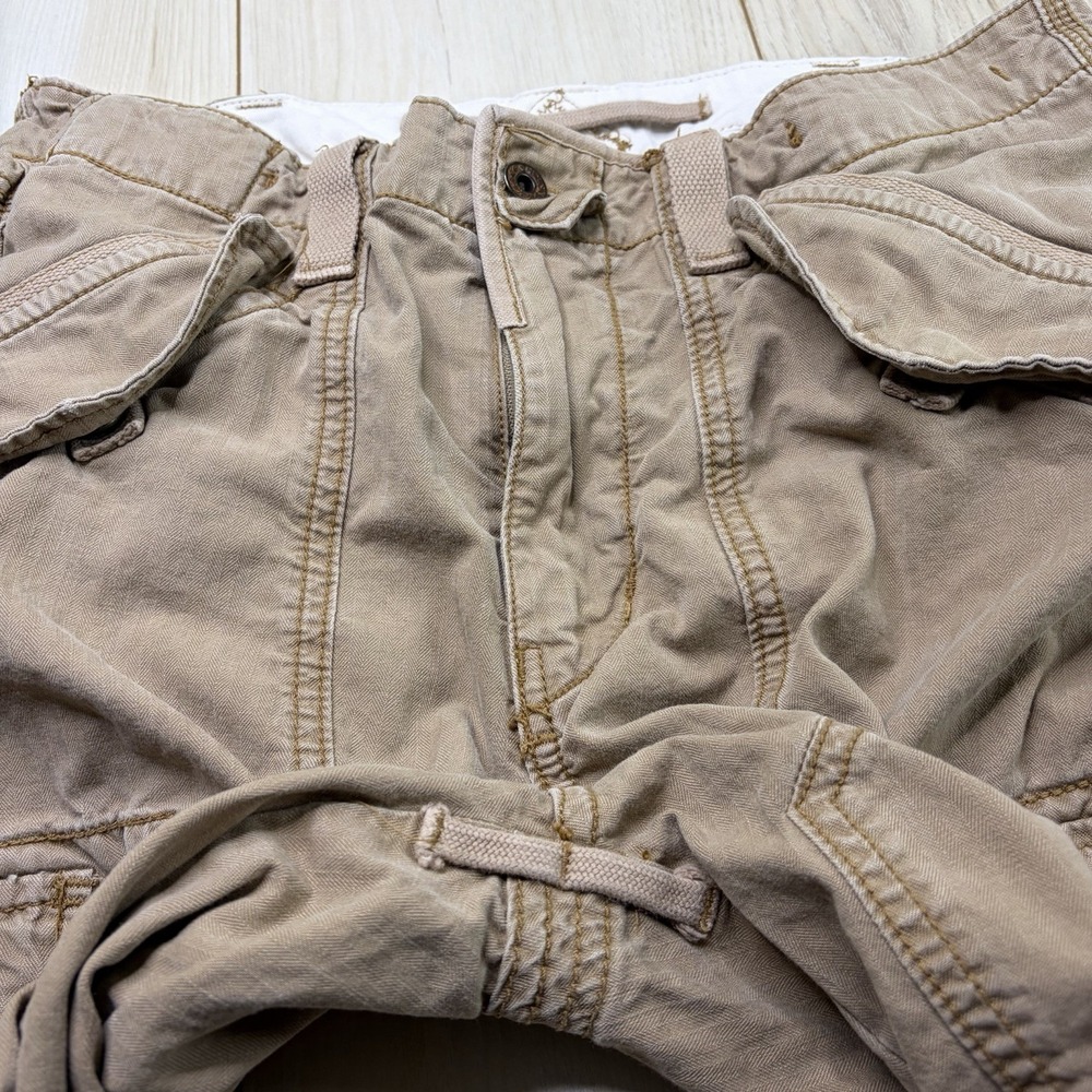 POLO RALPH LAUREN Utility Cargo Pants Slim Fit Military Herringbone Mens 32x30 - Picture 6 of 16